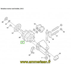 Rotation actuator VMS D'origine Delaval (Nr 11)– Ref 916910-02