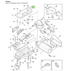 Lock nut DIN985 M4 A2 ELZ d'origine Delaval - 984823-11 