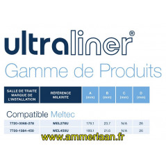 Manchon MEL278U Ultraliner Milkrite Meltec 7720-2725-278 - (4x)