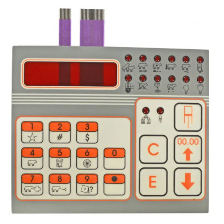 MS Keyboard Membrane for Parlour Star orange - 607889   - D263760MS